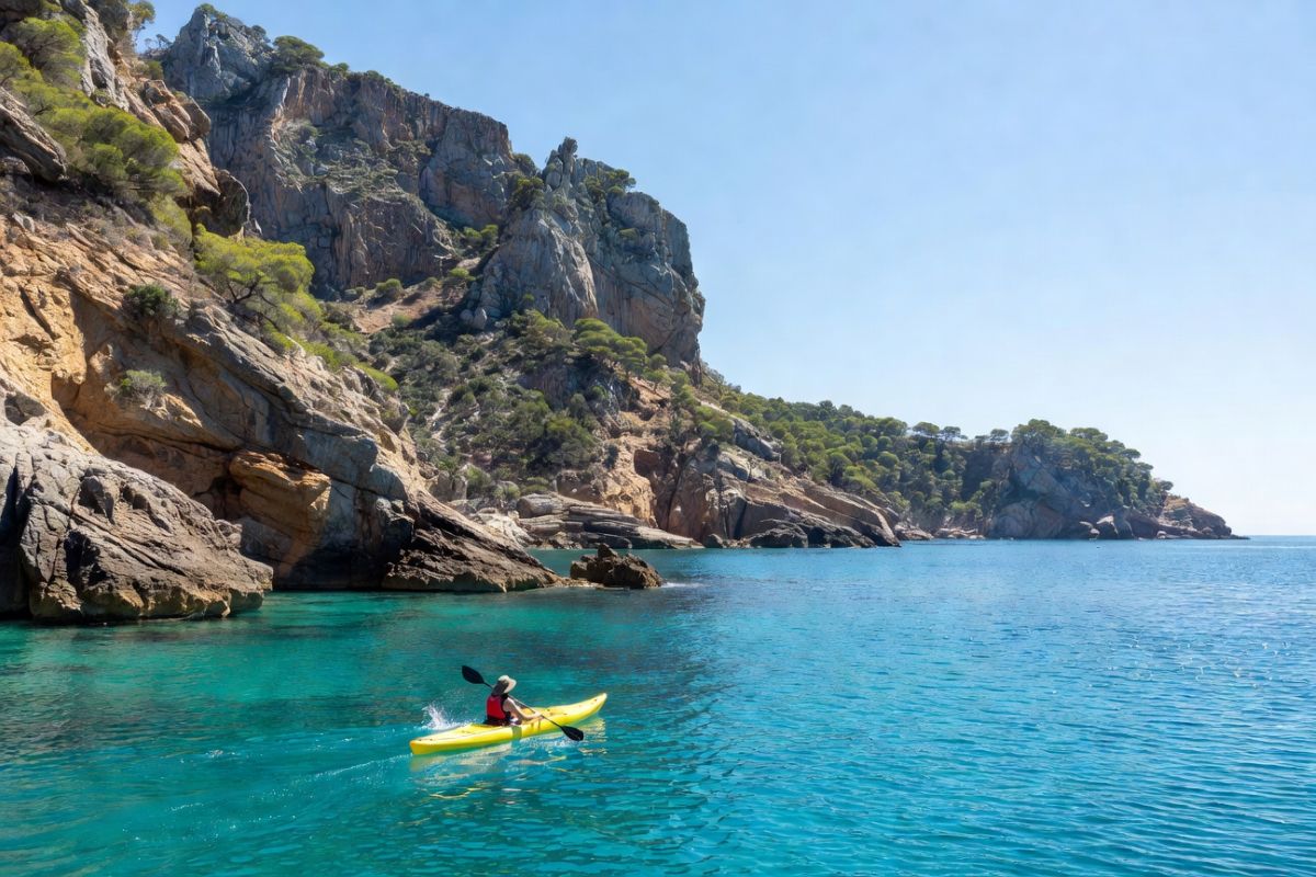 Ruta en kayak por los acantilados del Paraje Natural de Maro-Cerro Gordo en La Herradura