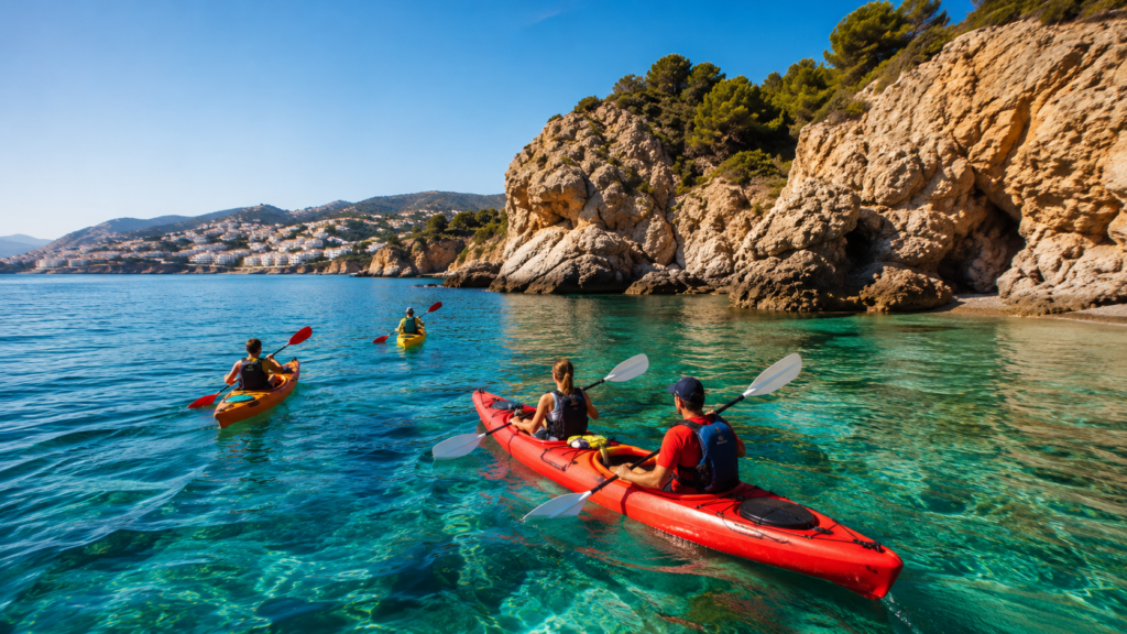 Excursión en kayak por la Costa Tropical de La Herradura hasta Almuñécar